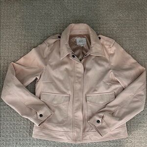 Kut from the Kloth Pink Faux Suede Jacket